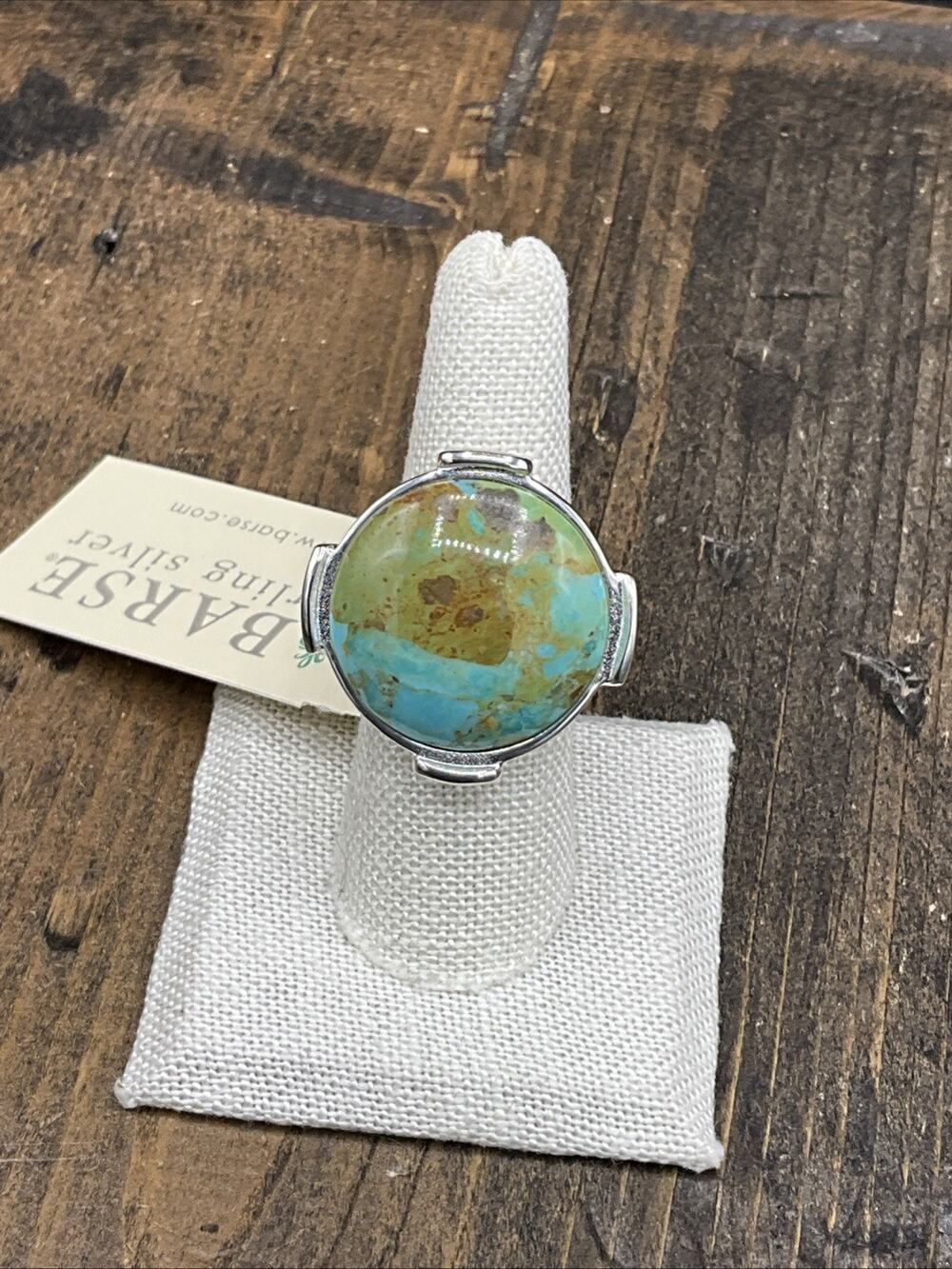 Barse Degrade Ring- Turquoise- Silver-7.5- NWT